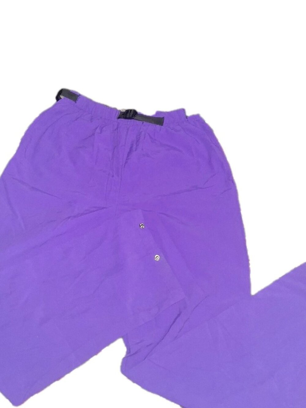 Vintage REI Thaw Purple Nylon Hiking Pants Belted Small 80s 90s